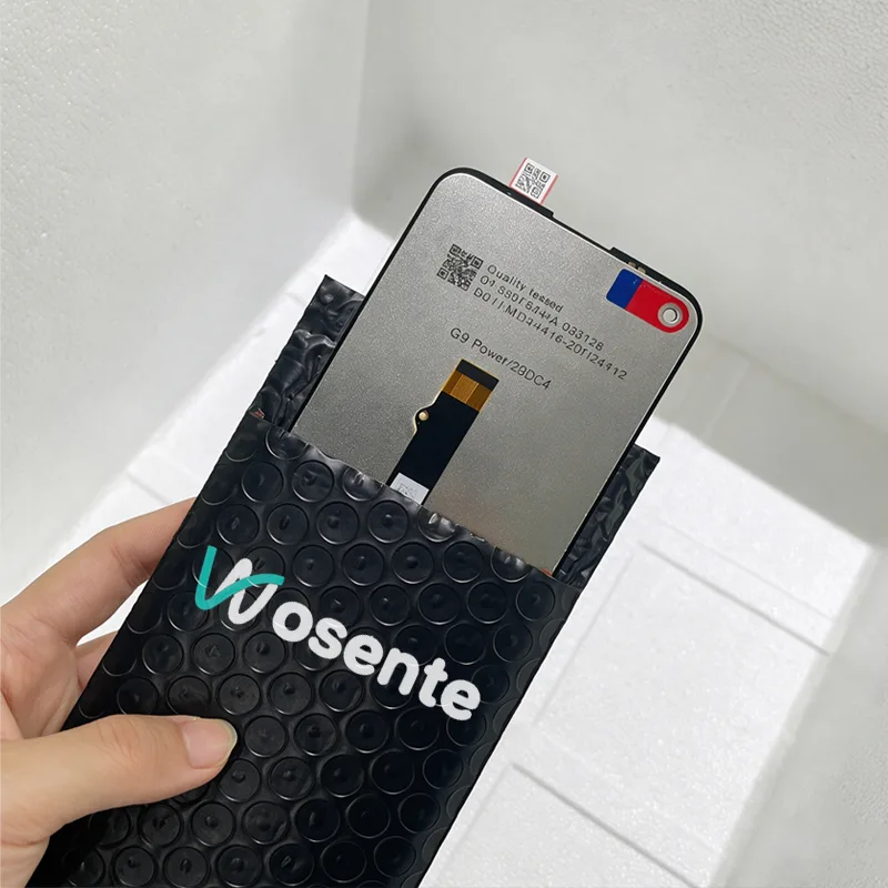 Tela para celular em embalagem selada com plástico-bolha