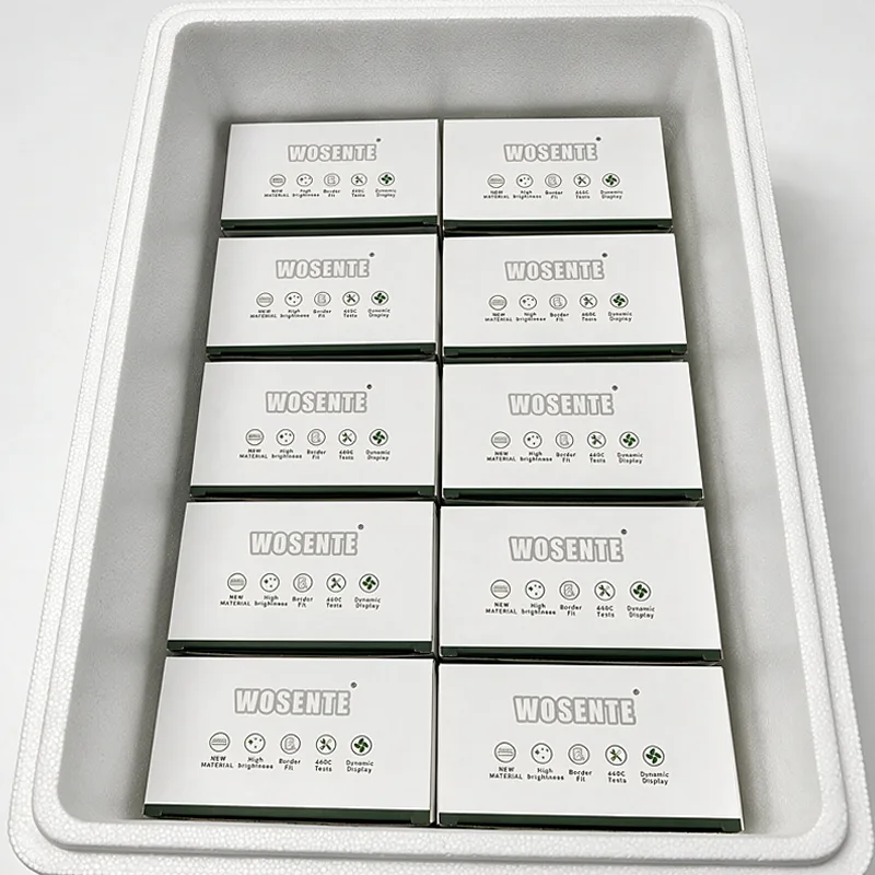 Caixa de isopor para proteção de telas durante o transporte