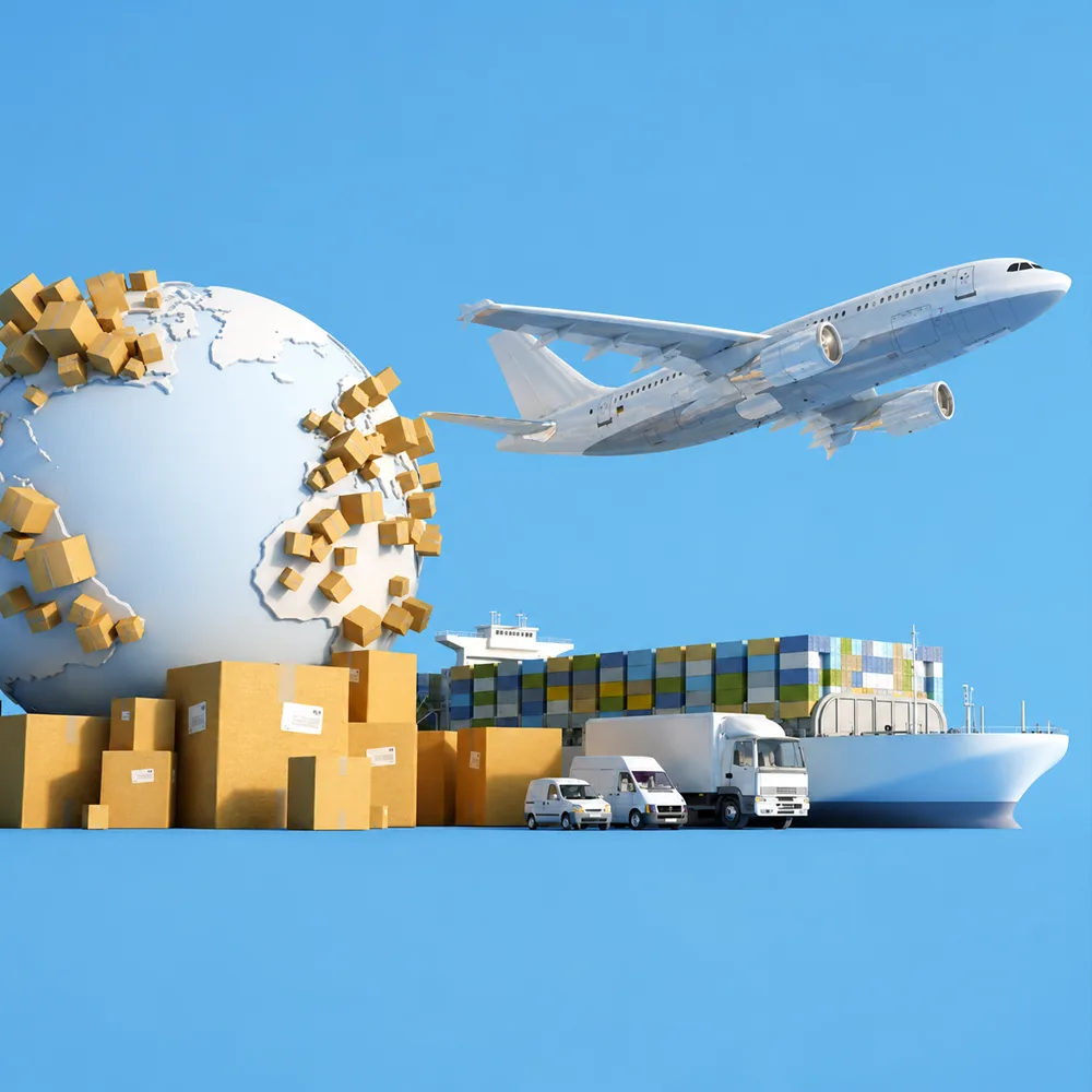 Order delivery coordinated with the buyer's freight forwarder