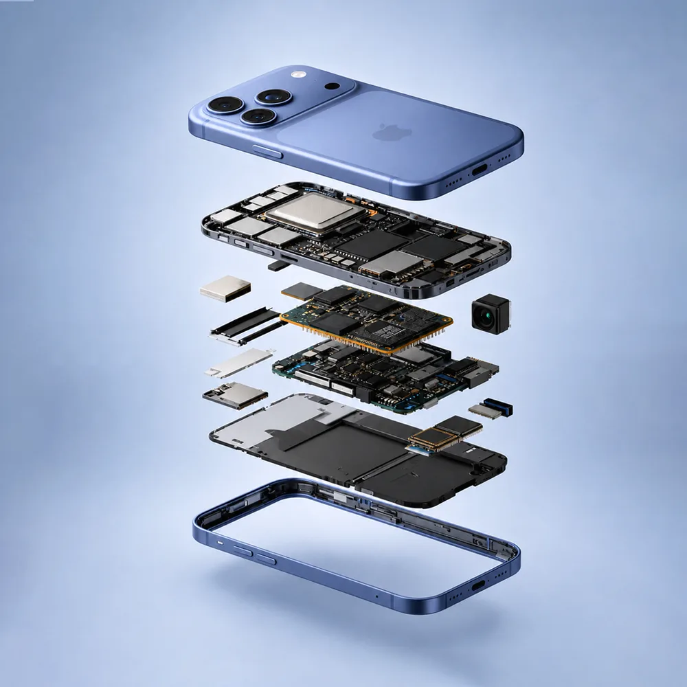 Mobile phone repair parts including charging ports, flex cables, camera modules, back covers and SIM card trays