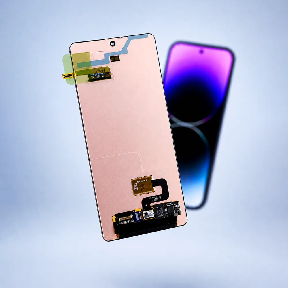 Mobile phone screen options including LCD, In-Cell, OLED and Service Pack screens