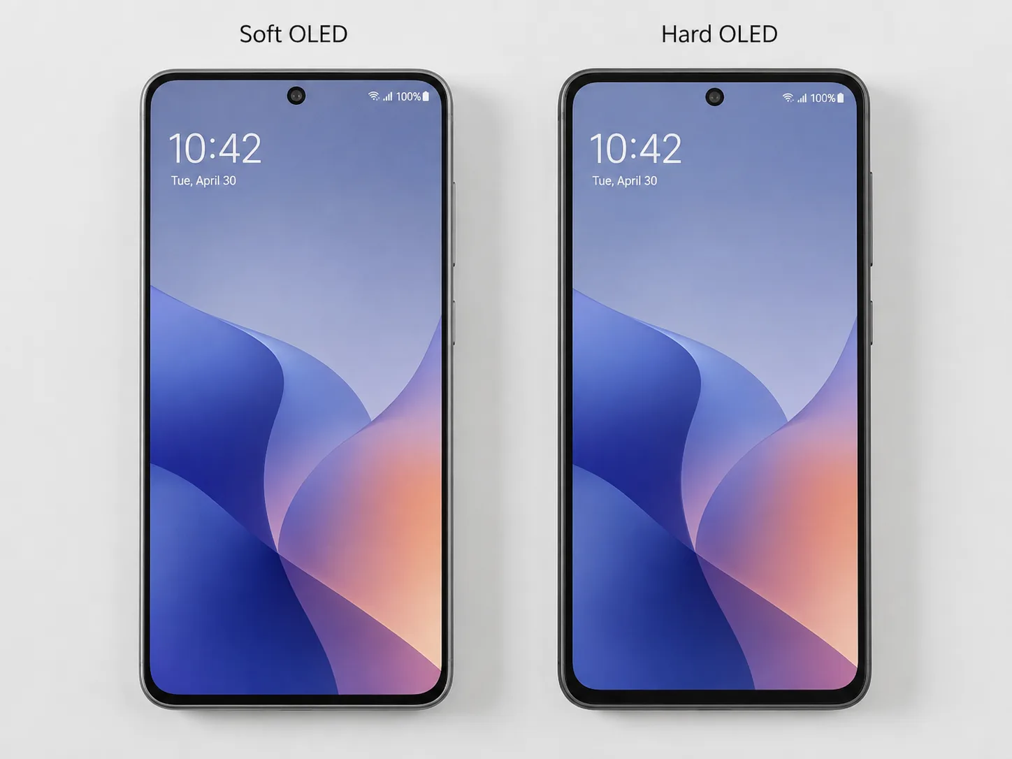 soft oled hard oled display comparison