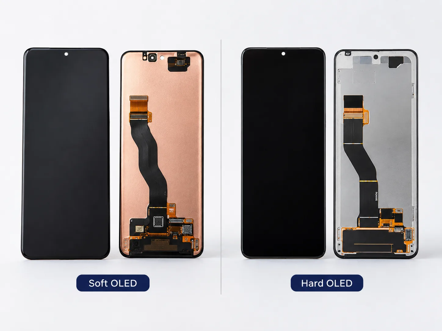 soft oled vs hard oled screen comparison